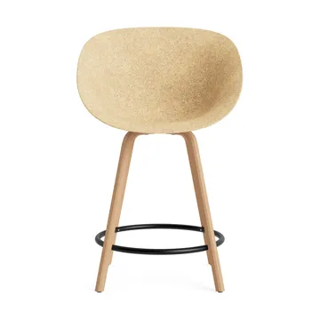 Mat Bar Armchair karmstol 65 cm - Hemp-beech-black steel - Normann Copenhagen