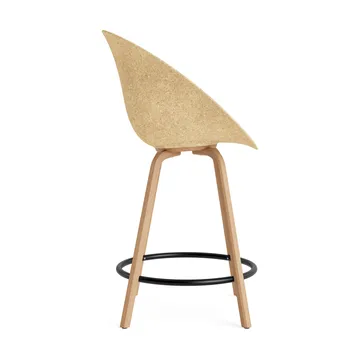 Mat Bar Armchair karmstol 65 cm - Hemp-beech-black steel - Normann Copenhagen
