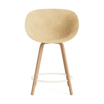 Mat Bar Armchair karmstol 65 cm - Hemp-beech-cream steel - Normann Copenhagen