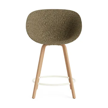 Mat Bar Armchair karmstol 65 cm - Seaweed-beech-cream steel - Normann Copenhagen