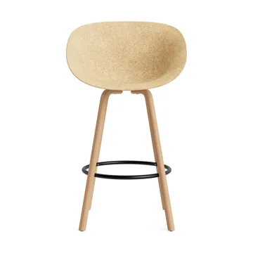 Mat Bar Armchair karmstol 75 cm - Hemp-beech-black steel - Normann Copenhagen