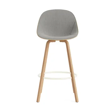 Mat Bar Chair barkrakk  fremsidepolstring 75 cm - Remix 133-hemp-beech-cream steel - Normann Copenhagen