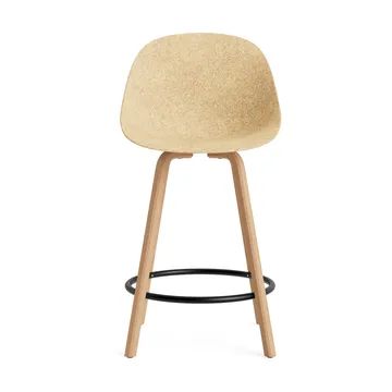 Mat Bar Chair barstol 65 cm - Hemp-beech-black steel - Normann Copenhagen