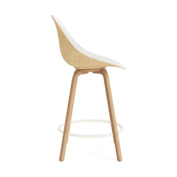 Mat Bar Chair barstol  fremsidepolstring 65 cm - Hallingdal 110-hemp-beech-cream steel - Normann Copenhagen