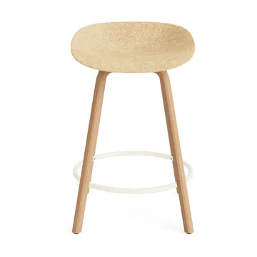 Mat Barstool barstol 65 cm - Hemp-beech-cream steel - Normann Copenhagen