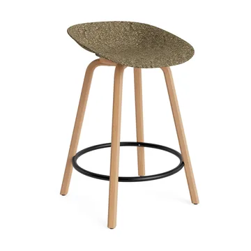 Mat Barstool barstol 65 cm - Seaweed-beech-black steel - Normann Copenhagen