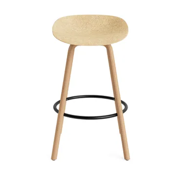 Mat Barstool barstol 75 cm - Hemp-beech-black steel - Normann Copenhagen