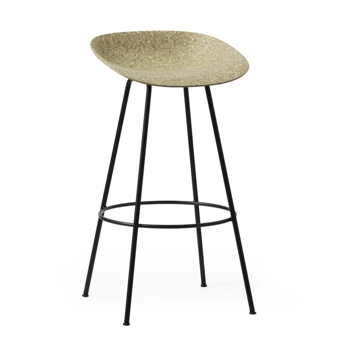 Mat Barstool barstol 75 cm - Seaweed-black steel - Normann Copenhagen