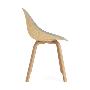 Mat Chair stol  fremsidepolstring - Remix 133-hemp-beech - Normann Copenhagen