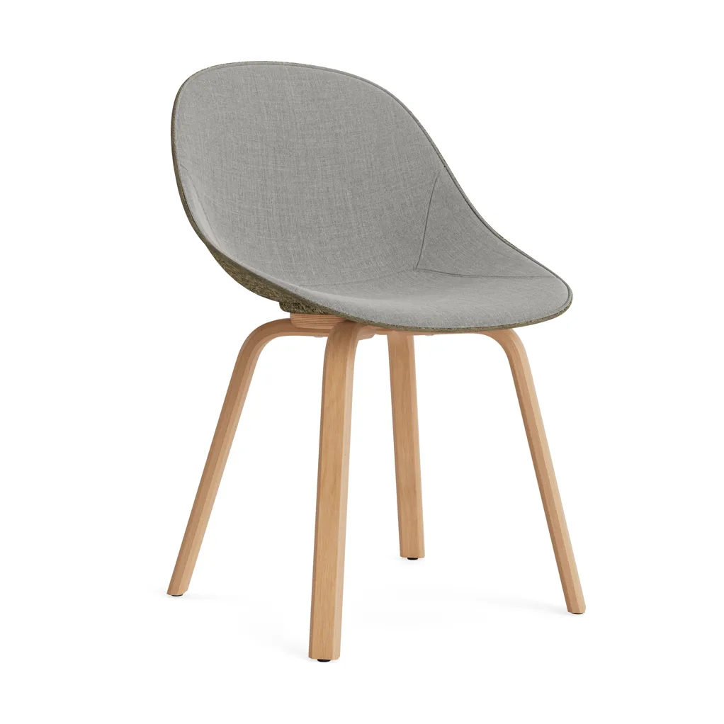 Normann Copenhagen Mat Chair stol fremsidepolstring Remix 133-seaweed-beech