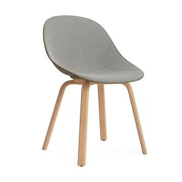 Mat Chair stol  fremsidepolstring - Remix 133-seaweed-beech - Normann Copenhagen