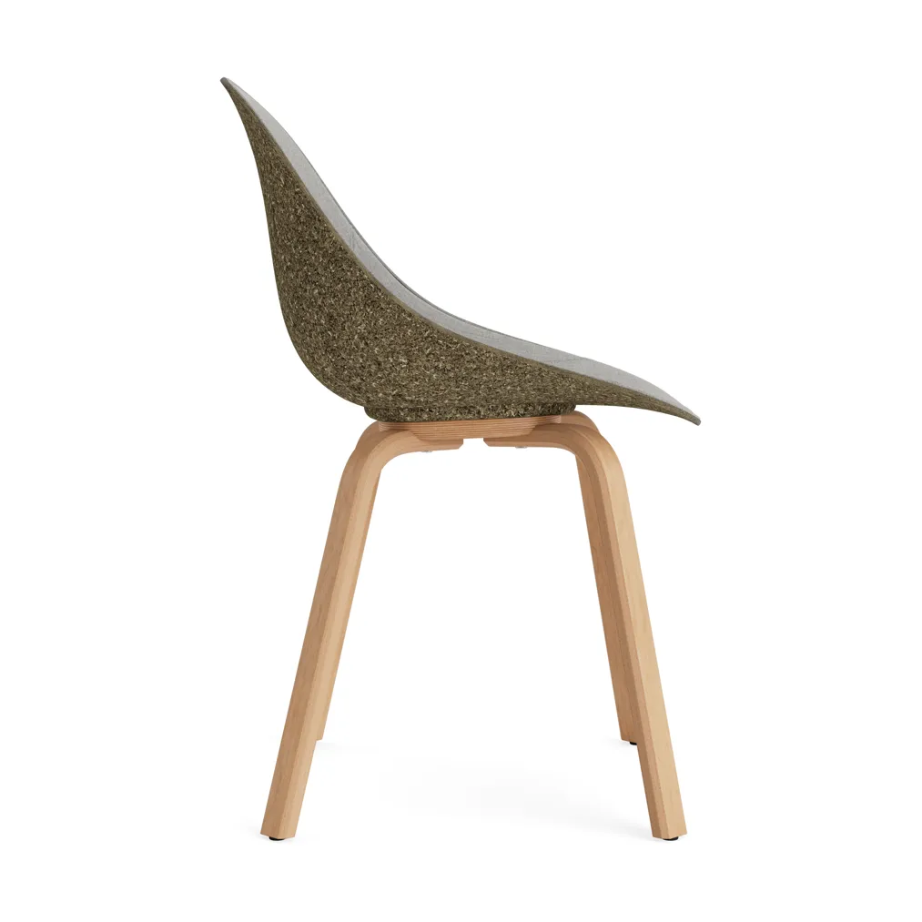 Mat Chair stol  fremsidepolstring, Remix 133-seaweed-beech Normann Copenhagen