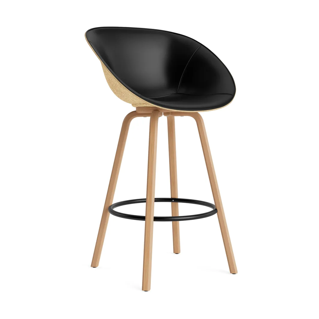 Mat karmstol fremsidepolstring 75 cm, Ultra 41599-hemp-beech-black steel Normann Copenhagen Mat karmstol fremsidepolstring 75 cm, Ultra 41599-hemp-beech-black steel Normann Copenhagen