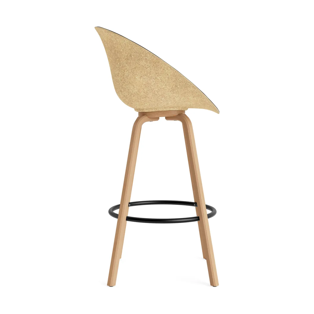 Mat karmstol fremsidepolstring 75 cm, Ultra 41599-hemp-beech-black steel Normann Copenhagen Mat karmstol fremsidepolstring 75 cm, Ultra 41599-hemp-beech-black steel Normann Copenhagen