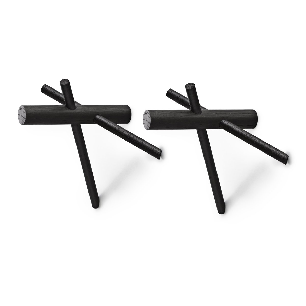 Normann Copenhagen Normann Sticks knagg svart 2-pakk