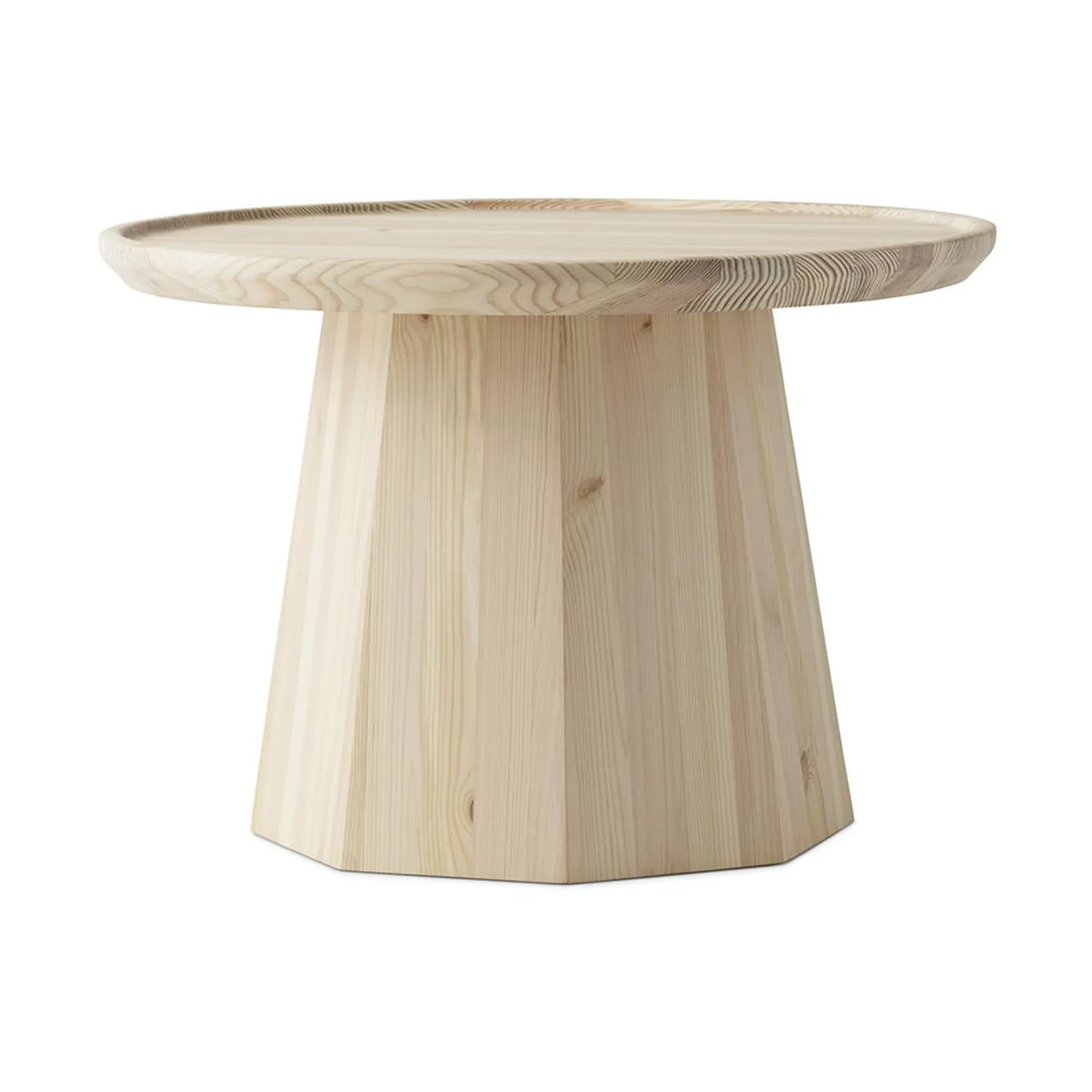 Pine table large sidebord Ø 65 cm H: 44,5 cm, Pine Normann Copenhagen