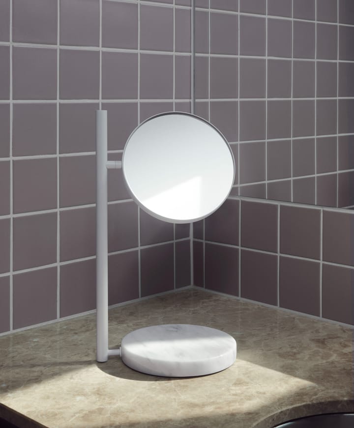 Pose dobbeltsidig bordspeil 21 x 39 cm, Hvit Normann Copenhagen