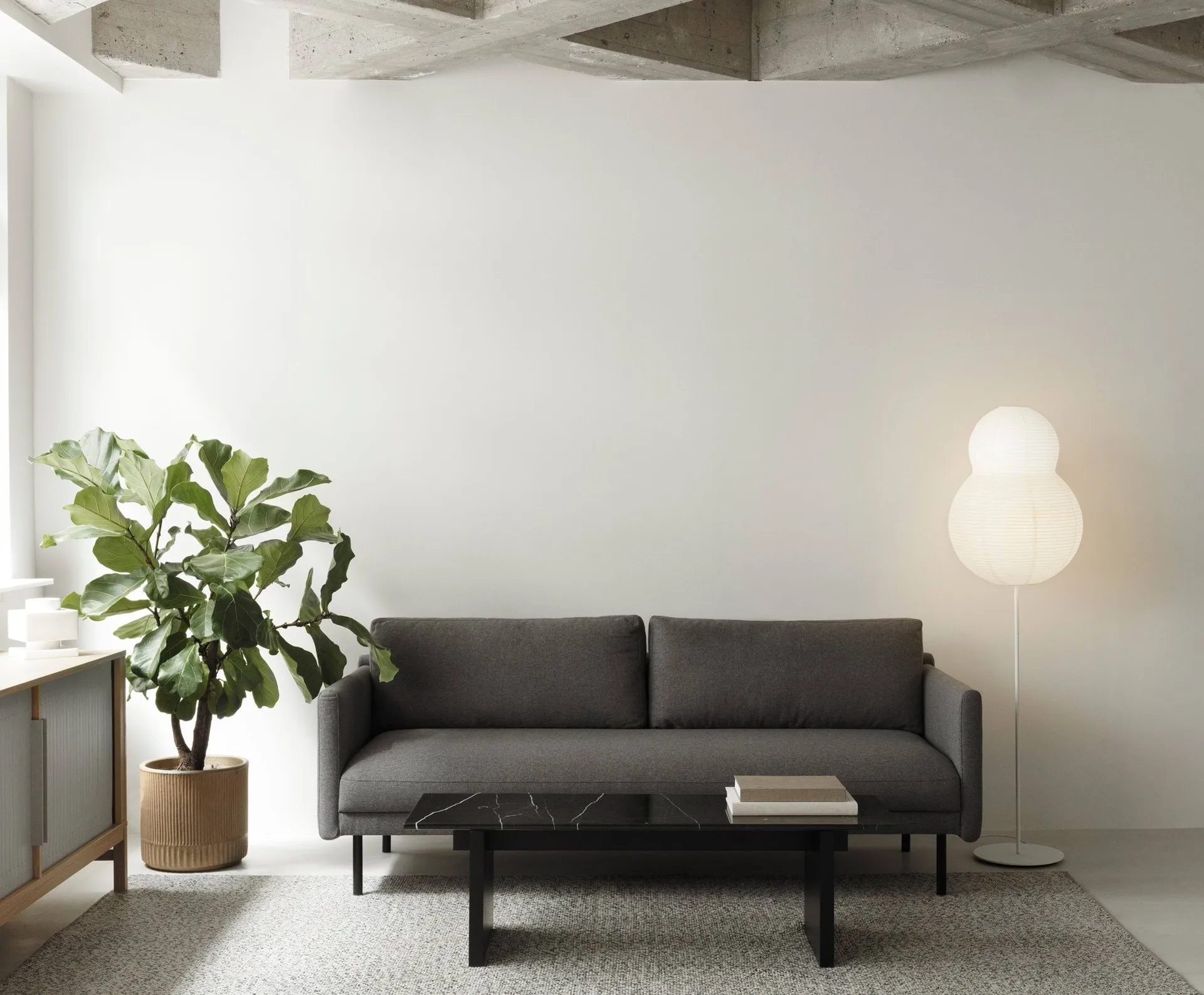 Puff Bubble gulvlampe, Hvit Normann Copenhagen