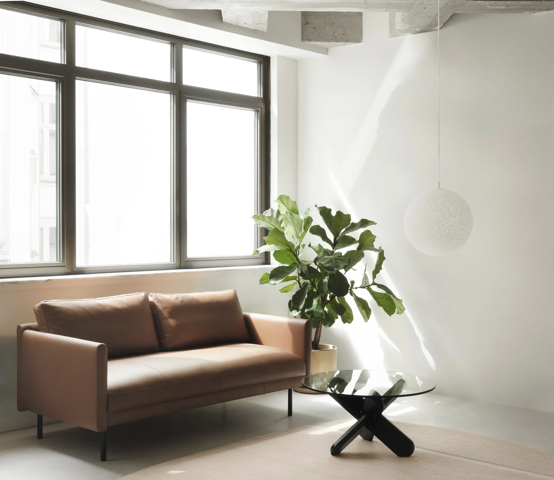 Rar 2-seters sofa, Omaha leather cognac Normann Copenhagen