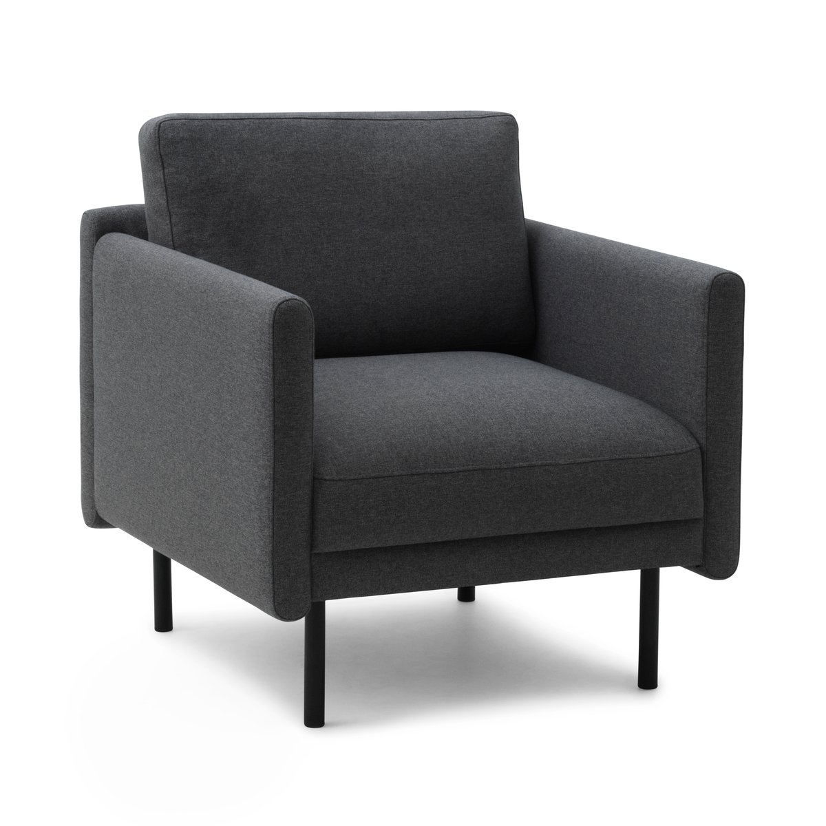 Normann Copenhagen - Rar Armchair Re-Born Dark Grey - Lenestoler - Simon Legald - Grå - Metall/Tre/Tekstilmateriale/Plast