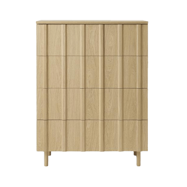 Rib kommode 4 skuffer, Oak Normann Copenhagen