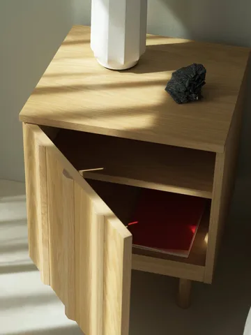 Rib nattbord - Oak, 52x42x40 cm - Normann Copenhagen