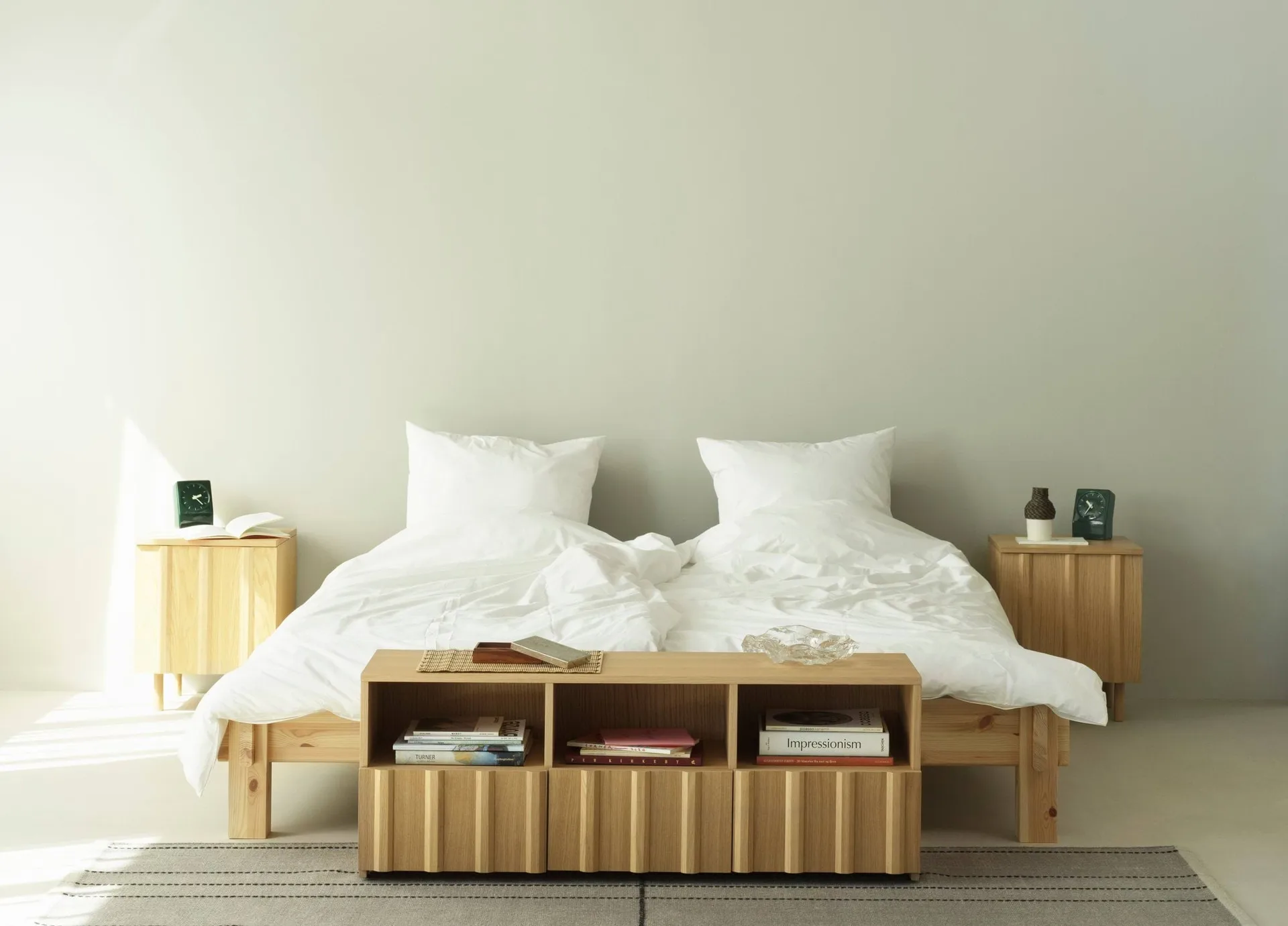 Rib nattbord, Oak, 52x42x40 cm Normann Copenhagen