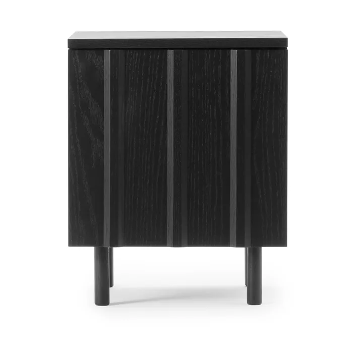 Rib nattbord - Soft black, 52x42x40 cm - Normann Copenhagen