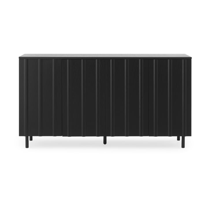 Rib sideboard 45 x 159 cm - Soft Black - Normann Copenhagen