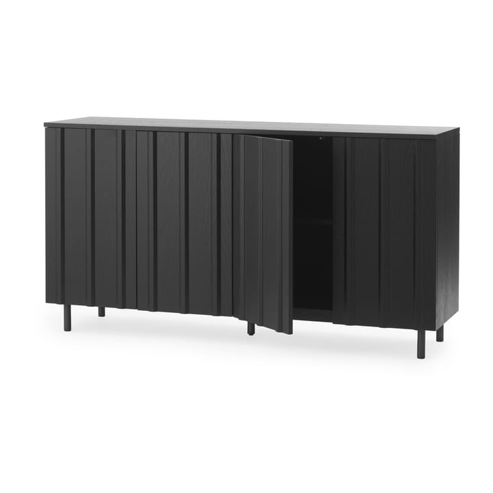 Rib sideboard 45 x 159 cm - Soft Black - Normann Copenhagen