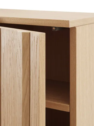 Rib skap - Oak, 166,5x70x43 cm - Normann Copenhagen