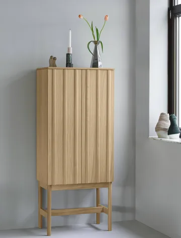 Rib skap - Oak, 166,5x70x43 cm - Normann Copenhagen