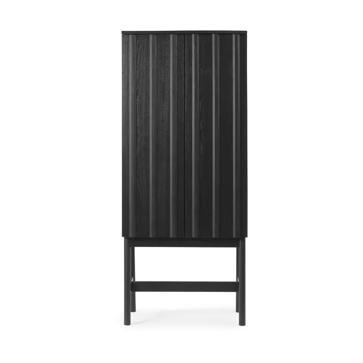 Rib skap - Soft black, 166,5x70x43 cm - Normann Copenhagen