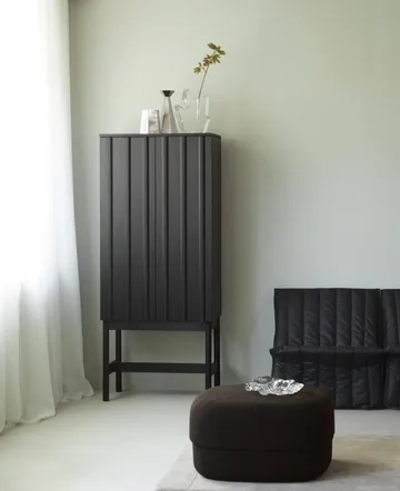 Rib skap - Soft black, 166,5x70x43 cm - Normann Copenhagen