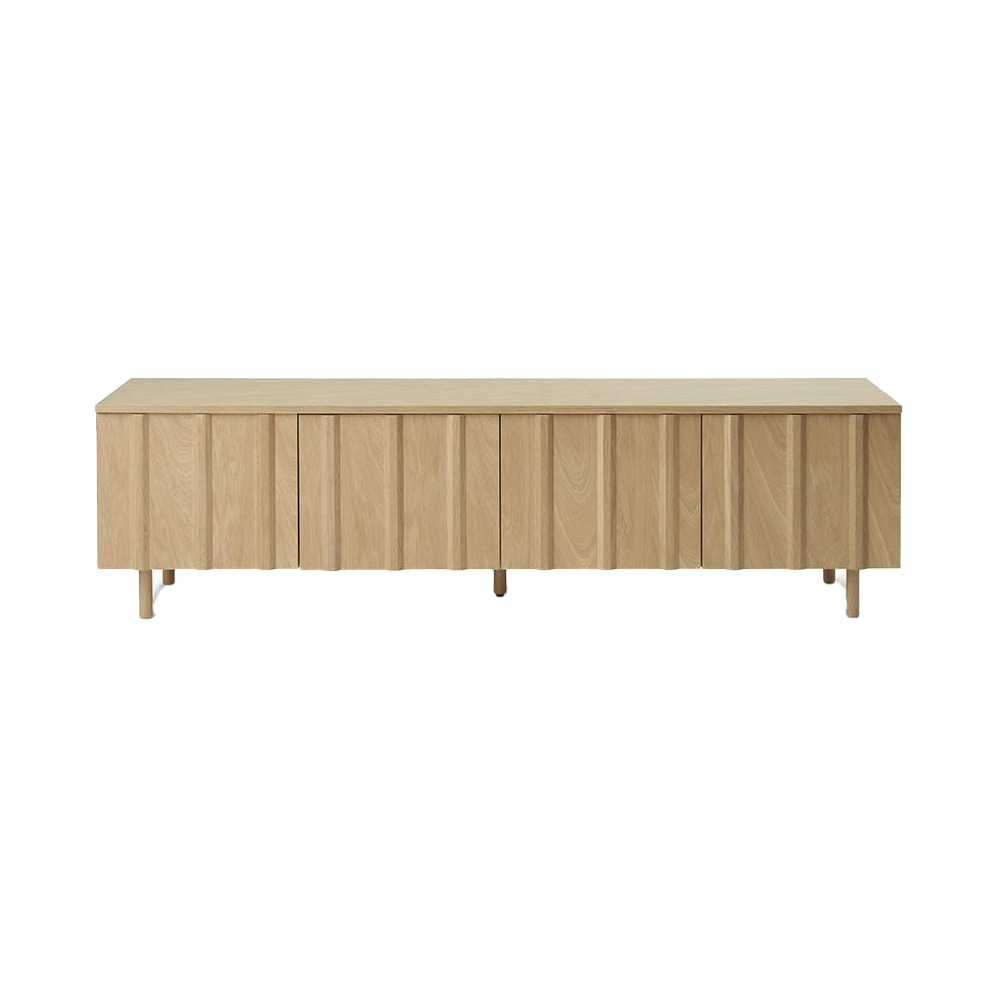 Normann Copenhagen Rib skjenk lav Oak | Skandinavisk Design | Skjenker & Sideboard | Beige