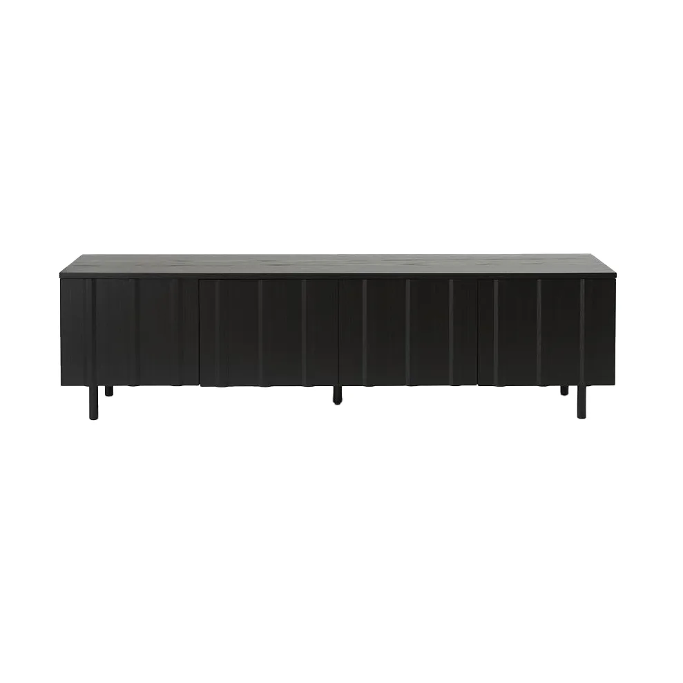 Rib skjenk lav, Soft Black Normann Copenhagen