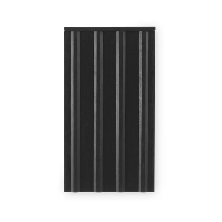 Rib veggskap - Soft black, 73x40x23 cm - Normann Copenhagen