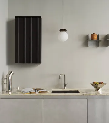 Rib veggskap - Soft black, 73x40x23 cm - Normann Copenhagen