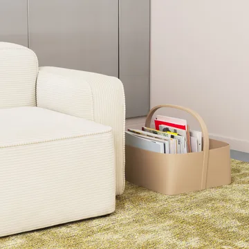 Shaker Storage kurv 45x45 cm - Sand - Normann Copenhagen