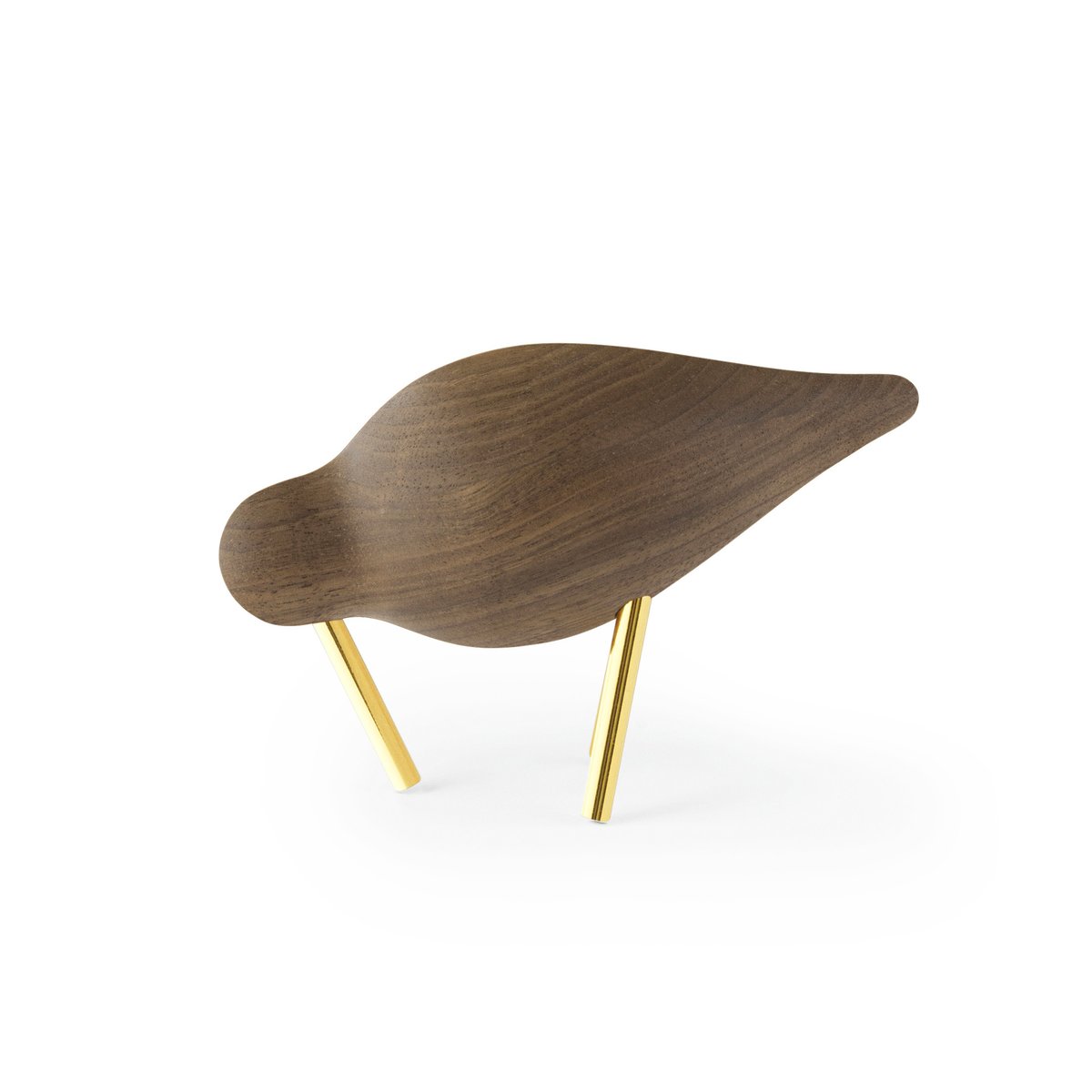Normann Copenhagen - Shorebird Skulptur Small Walnut Brass