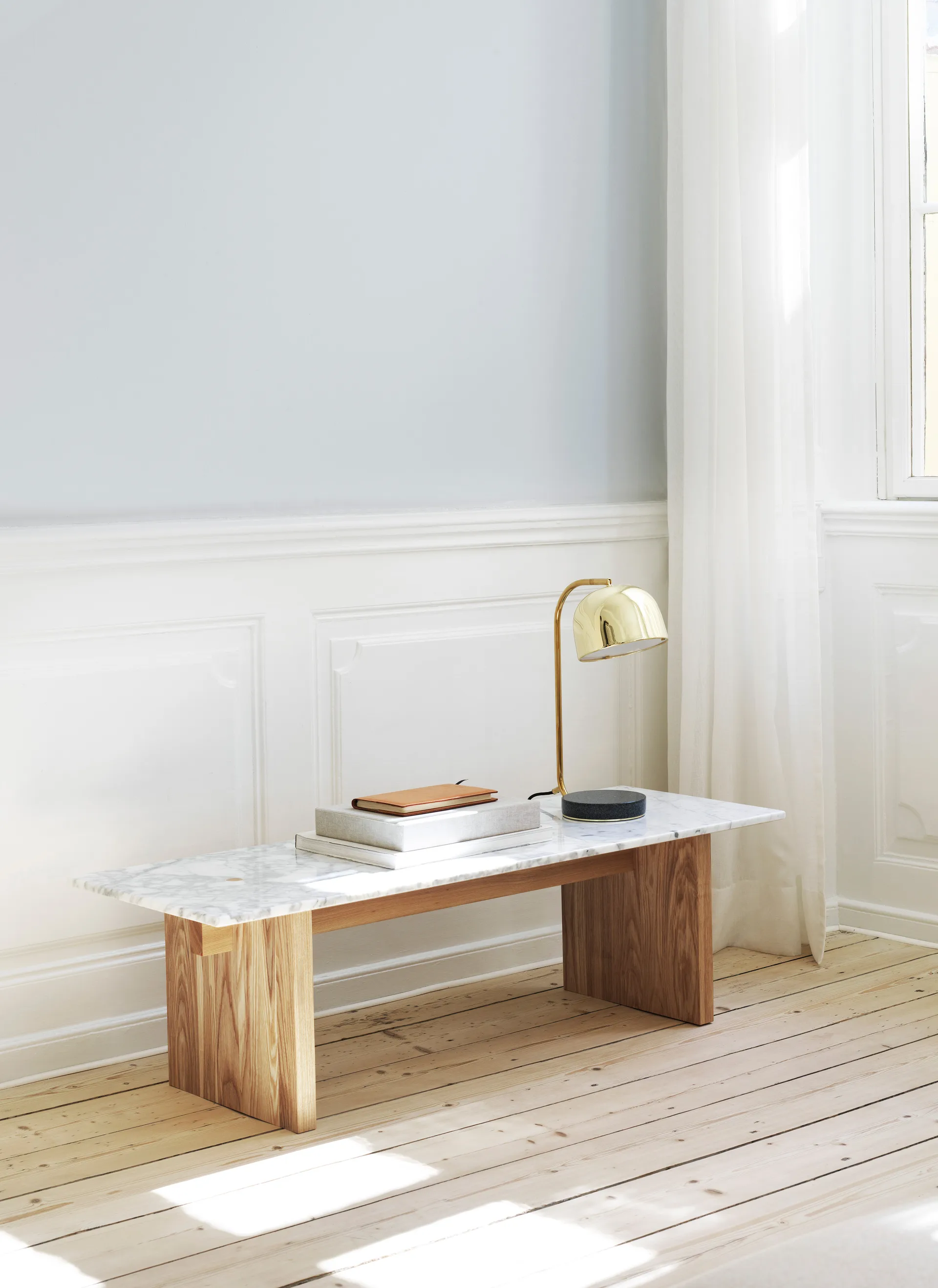 Solid Table salongbord 130 x 38,5 x 40 cm, White Normann Copenhagen