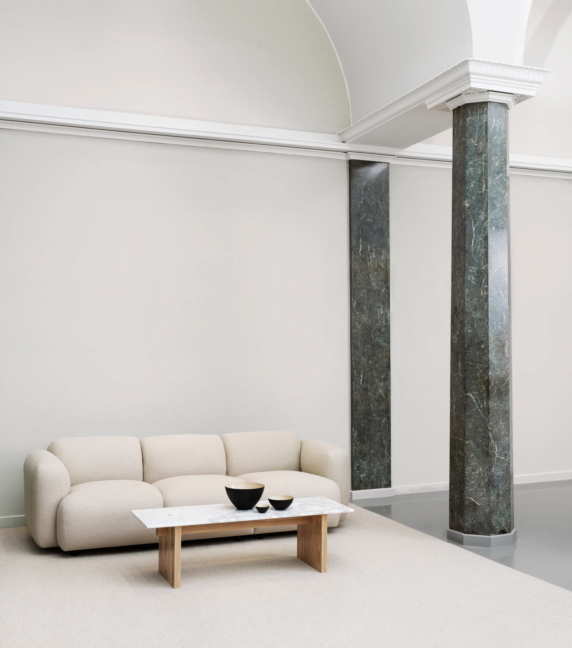 Solid Table salongbord 130 x 38,5 x 40 cm, White Normann Copenhagen