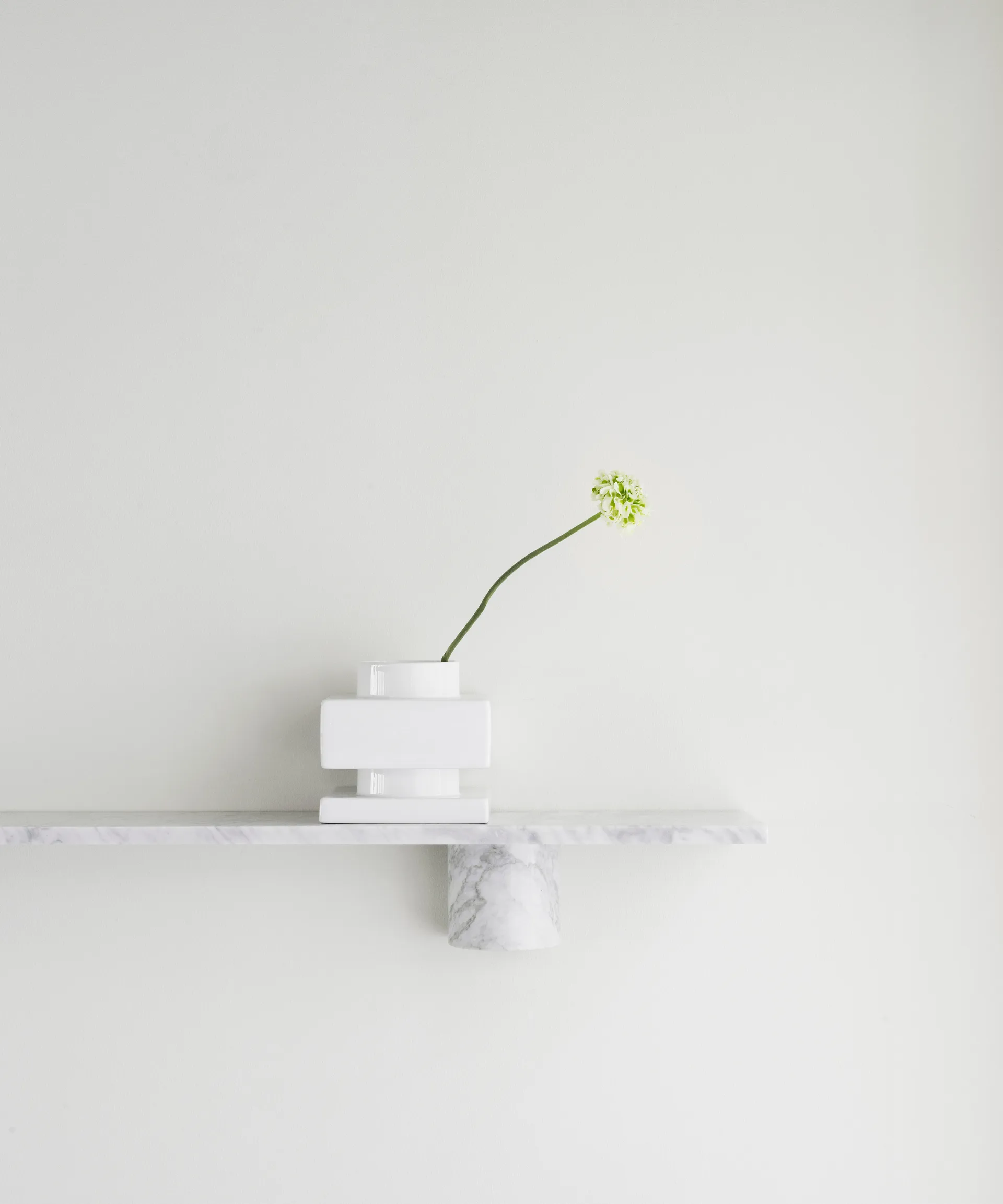 Sten Shelf hylle 80 cm, White marble Normann Copenhagen