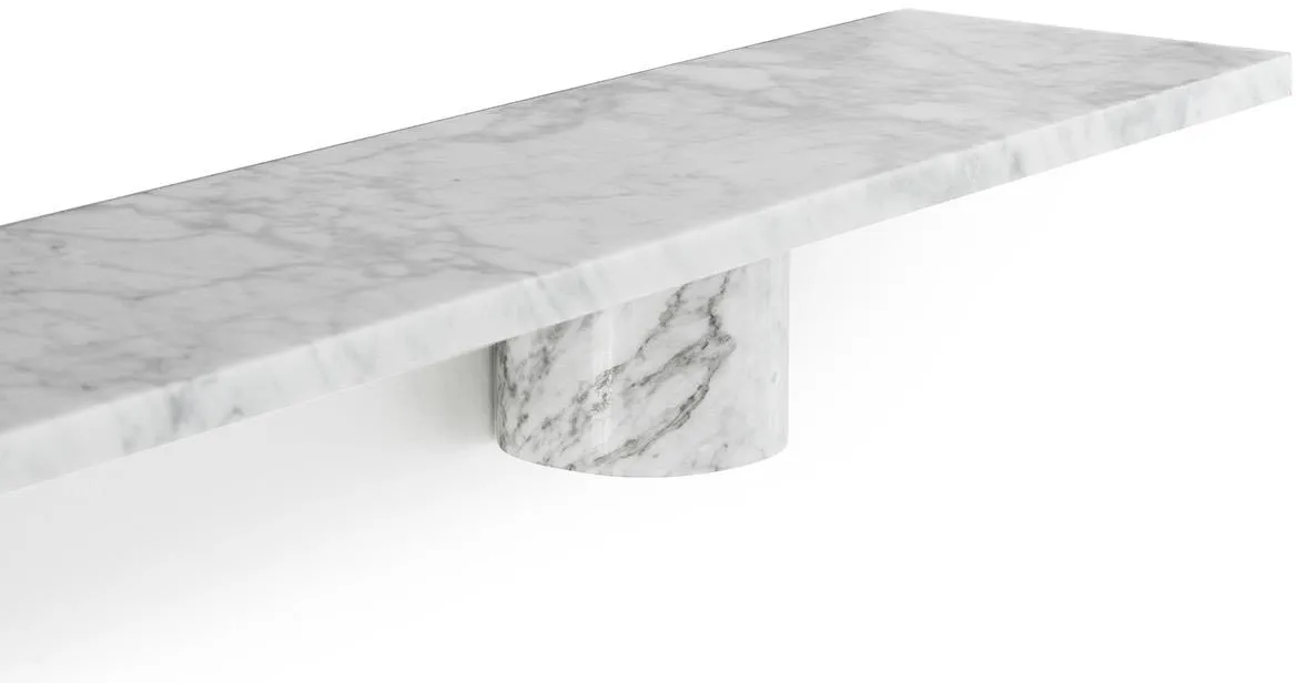 Sten Shelf hylle 80 cm, White marble Normann Copenhagen