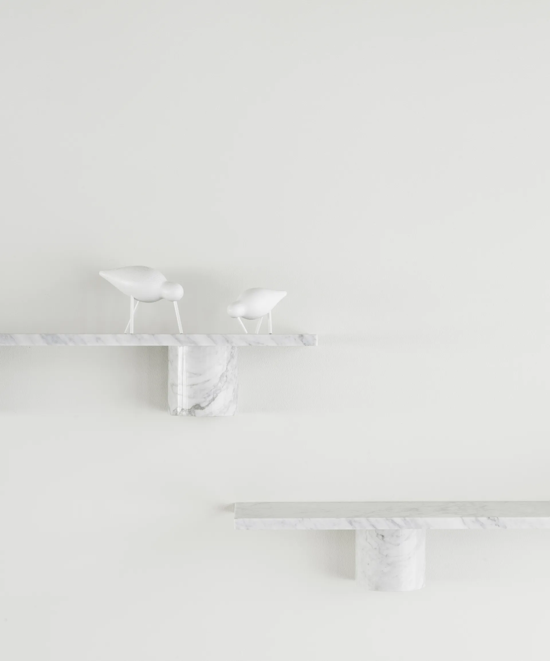 Sten Shelf hylle 80 cm, White marble Normann Copenhagen