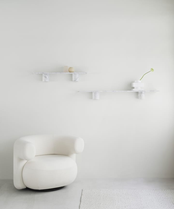 Sten Shelf hylle 80 cm, White marble Normann Copenhagen
