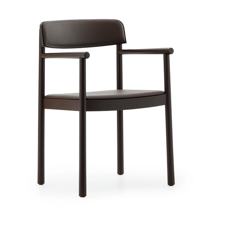 Timb armlene-stol - Brown ash-Ultra Leather Chocolate - Normann Copenhagen
