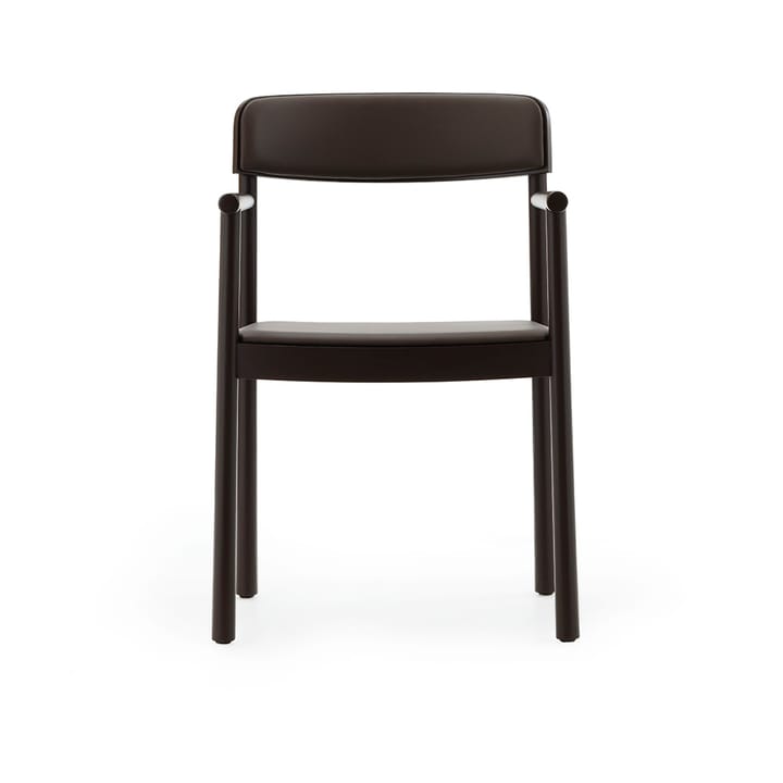 Timb armlene-stol, Brown ash-Ultra Leather Chocolate Normann Copenhagen