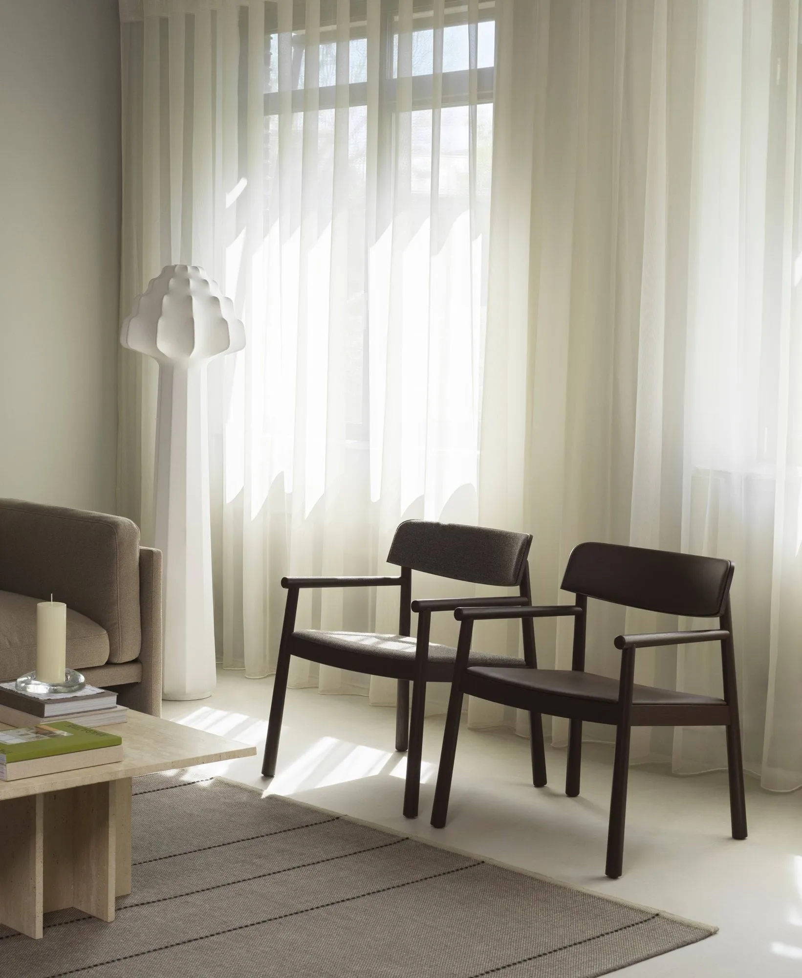 Timb lenestol, Brown ash-Hallingdal 368 Normann Copenhagen