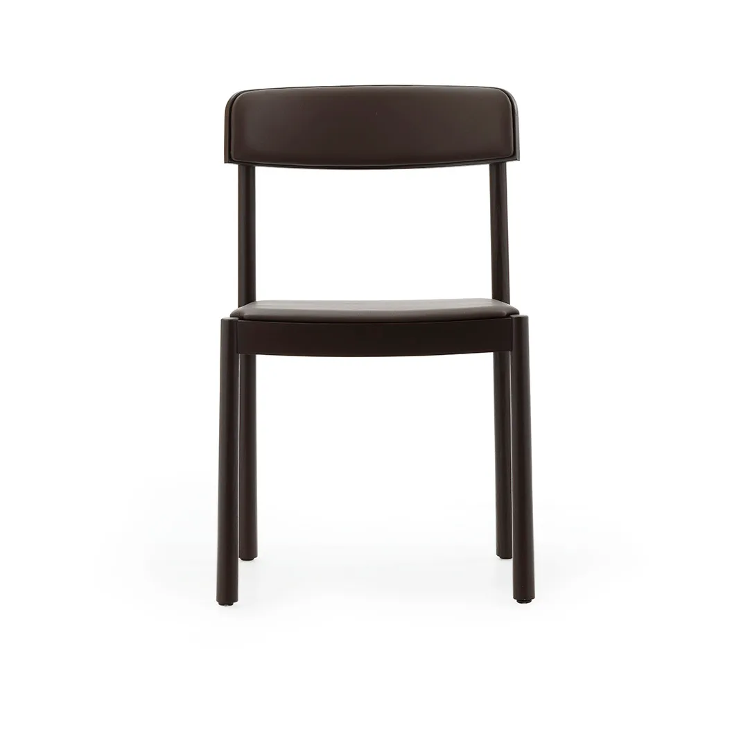 Timb stol, Brown ash-ultra leather chocolate Normann Copenhagen